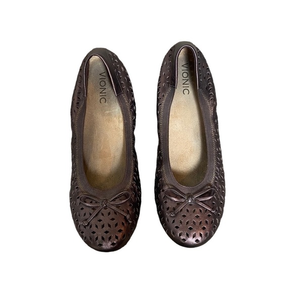 Vionic Shoes - Vionic Surin Bronze Ballet Flats 9